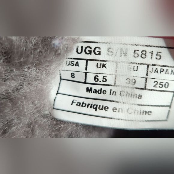 UGG Gray Winter & Rain Boots Sheepskin Women’s 8 - Picture 11 of 13